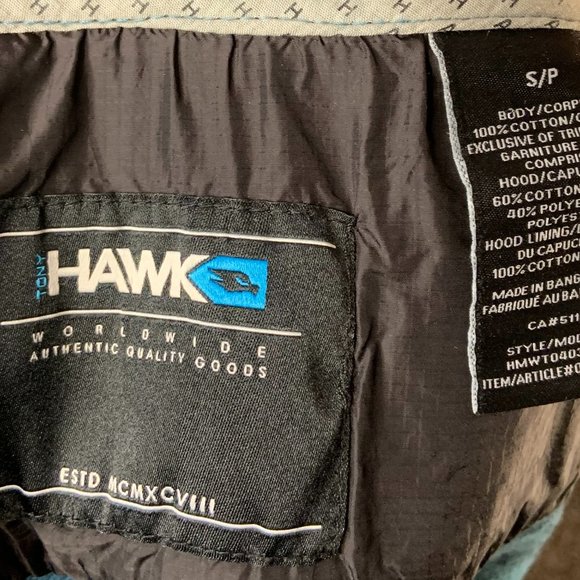 Tony Hawk Flannel Button Down Plaid Hoodie - Picture 4 of 4